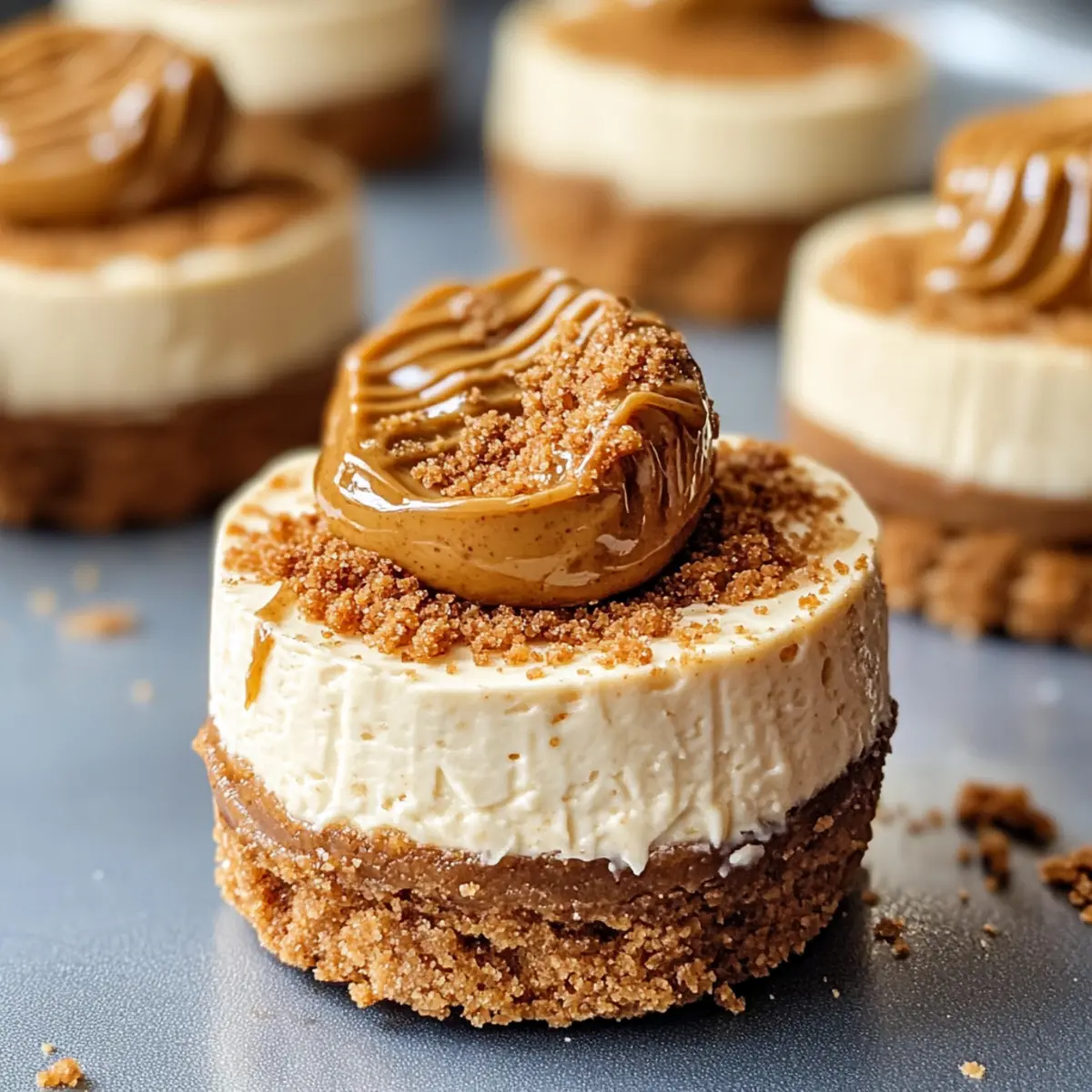 Keine Backen Mini Biscoff Käsekuchen