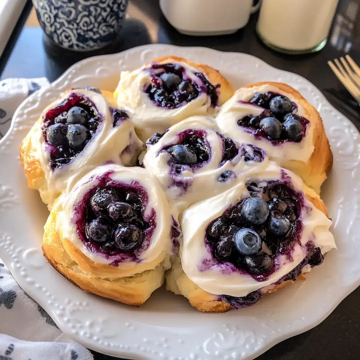 Schwedische Blaubeer Schnecken