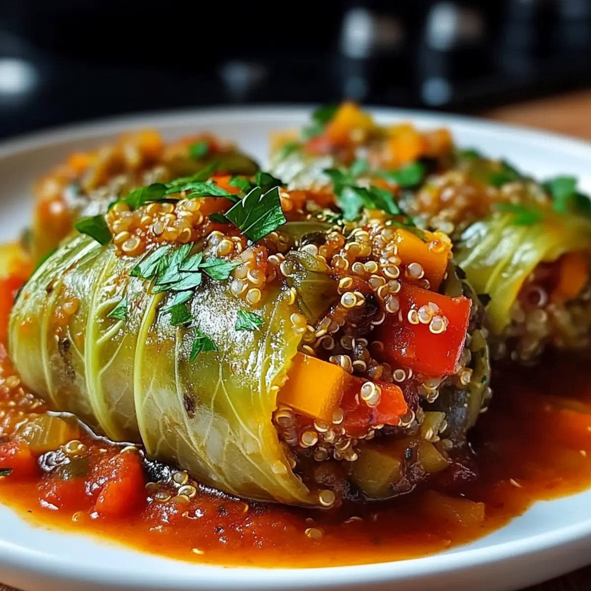 Vegetarische Kohlrouladen