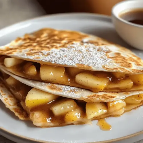Äpfel Zimt Frühstück Quesadillas Rezept