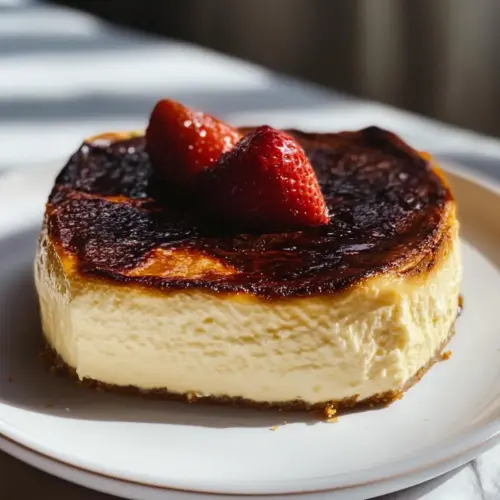 Baskischer San Sebastian Käsekuchen