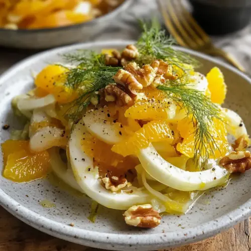 Fenchelsalat mit Orangen und Walnüssen, wie aus der Trattoria in Rom