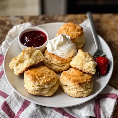 Original Scones Rezept aus 7 Zutaten mit Clotted Cream (Fluffig)