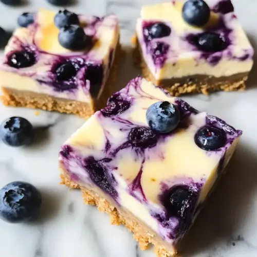 Schneller Käsekuchen mit Blaubeeren