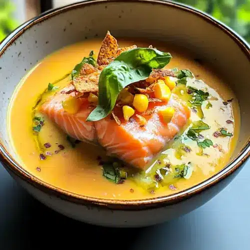 Unwiderstehliche Mais-Gazpacho mit knusprigem Reis und Lachs