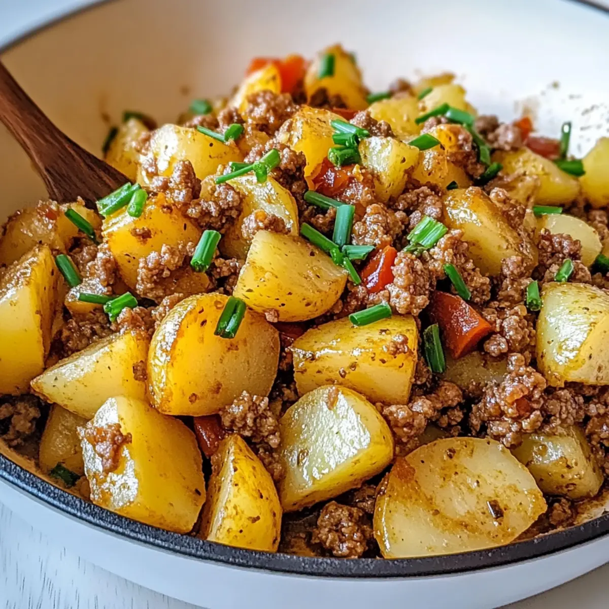 Kartoffel- und Hackfleischpfanne: Blitzschnelles Abendessen