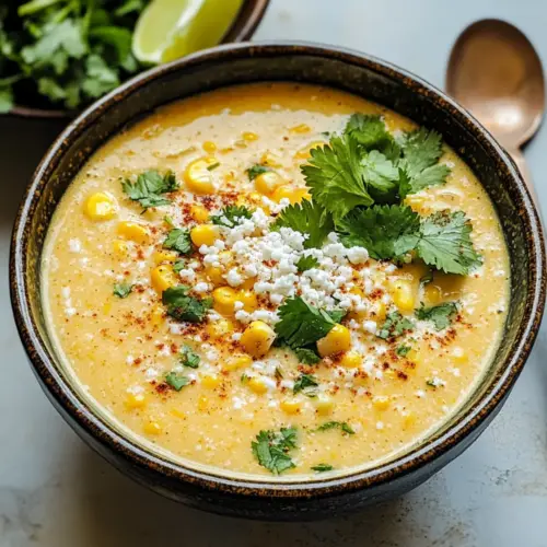 Mexikanische Straßenmais-Suppe