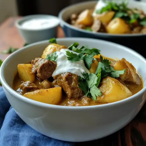 Curry Kartoffel Rindfleisch Topf