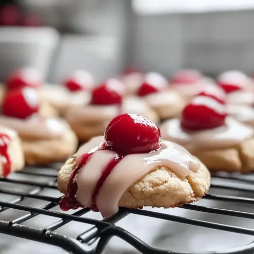 Altmodische Cherry Bonbon Kekse