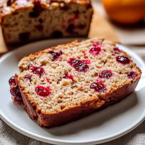 Veganer Cranberry-Orange-Brot
