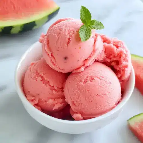 2-Zutaten Ninja Creami Wassermelonen-Sorbet Rezept