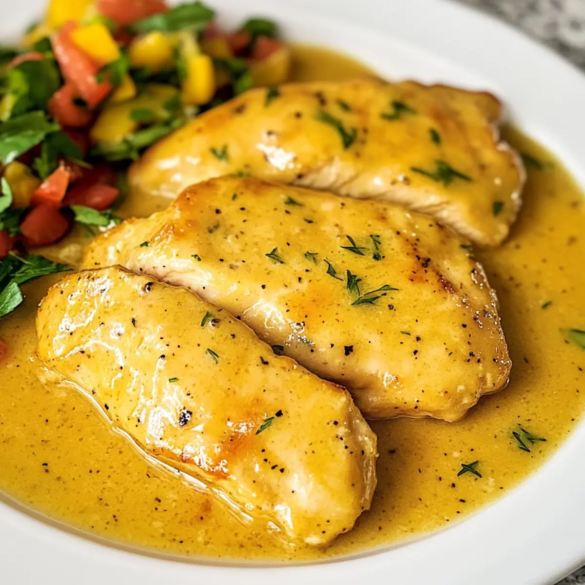 Cremige Honigsenf-Hähnchen