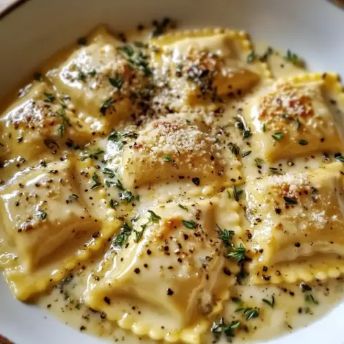 Cremige Zitronen-Kräuter-Butter-Ravioli Rezept