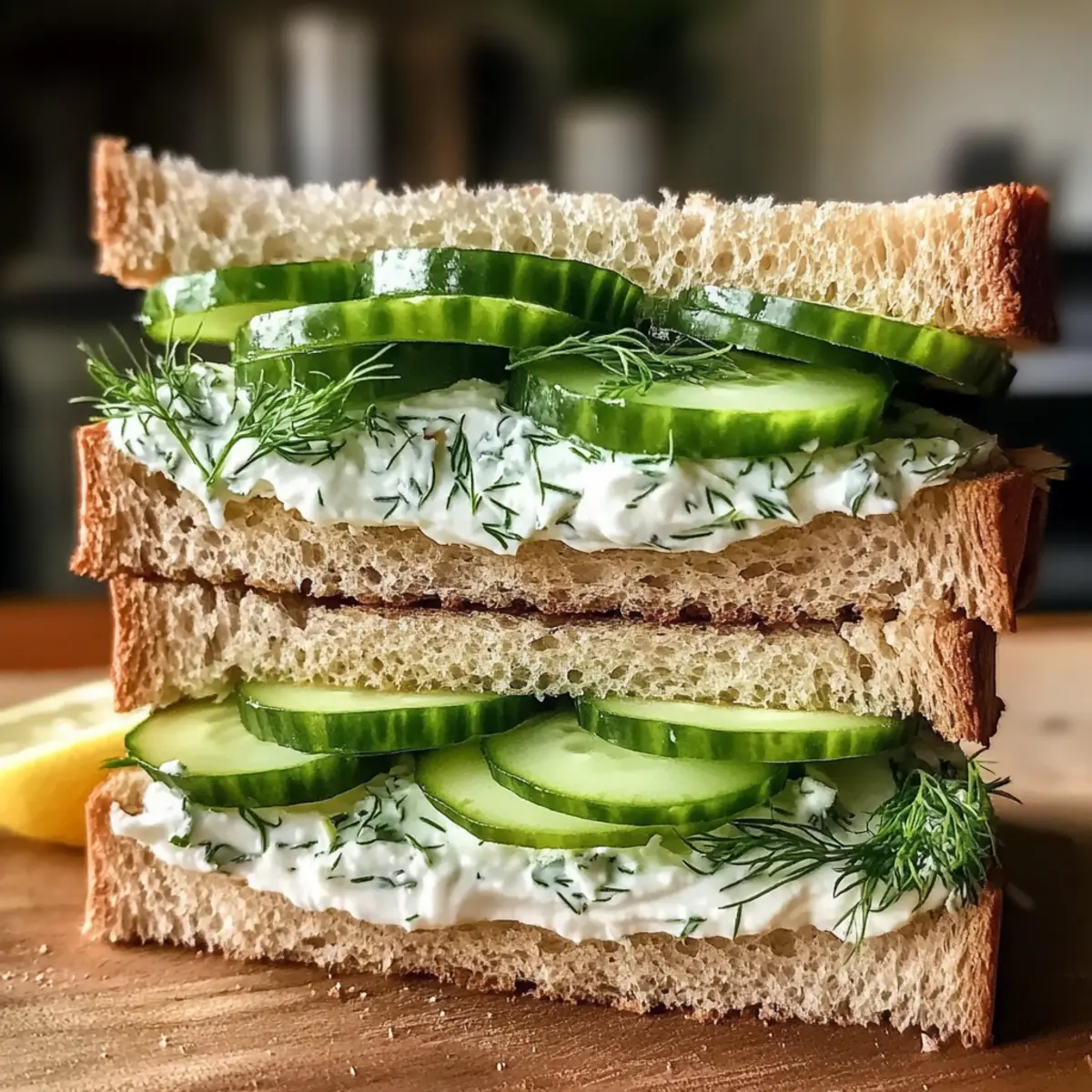 Gurkensalat-Sandwiches