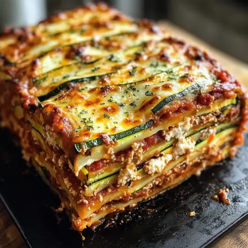 Einfache Zucchini-Lasagne-Laib Rezept