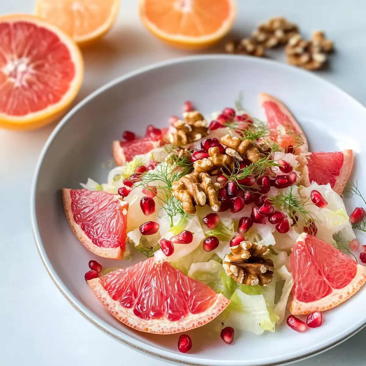 Fenchelsalat mit Granatapfel und Grapefruit