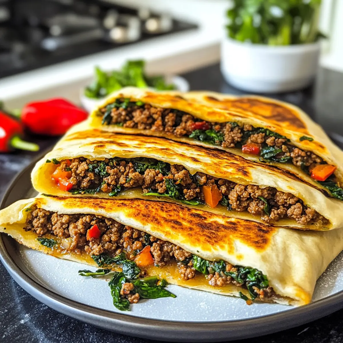 Gözleme mit Hackfleisch