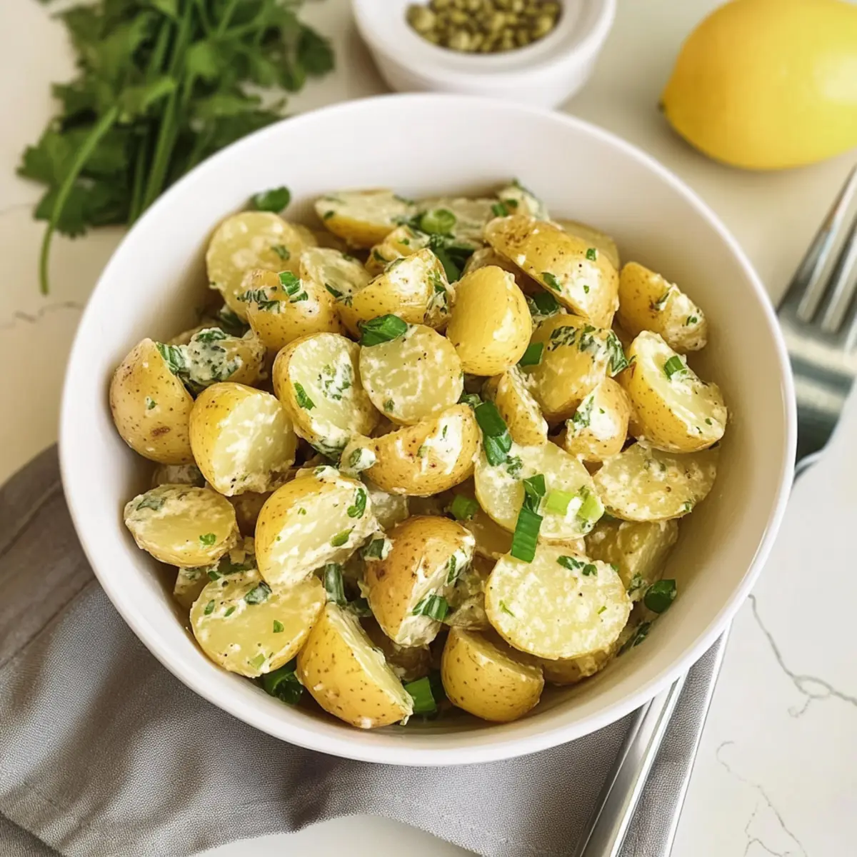 Gesunder Kartoffelsalat (Keine Eier)