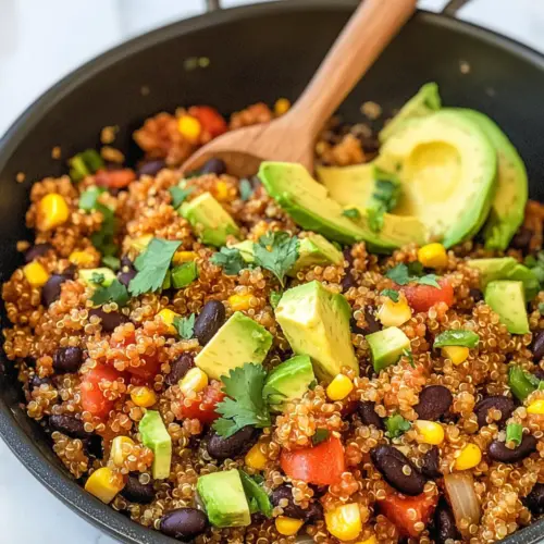 Ein-Pfannen-Mexikanisches Quinoa (Vegan, Glutenfrei)