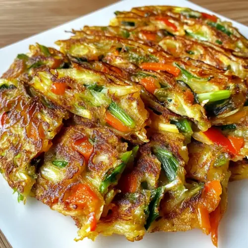 Koreanische Gemüsepfannkuchen