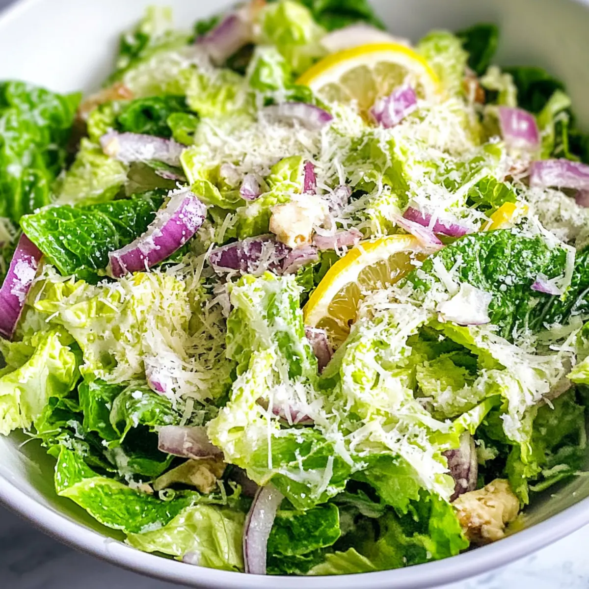 Zitronen-Parmesan-Salat mit Salat