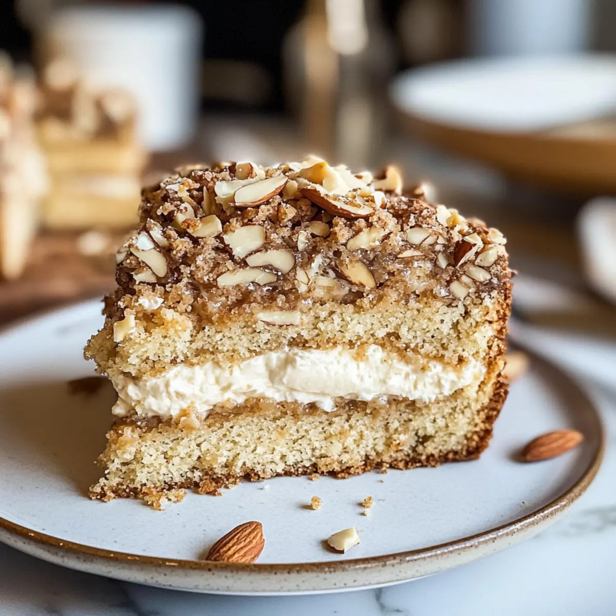 Veganer Mandelkaffee-Kuchen