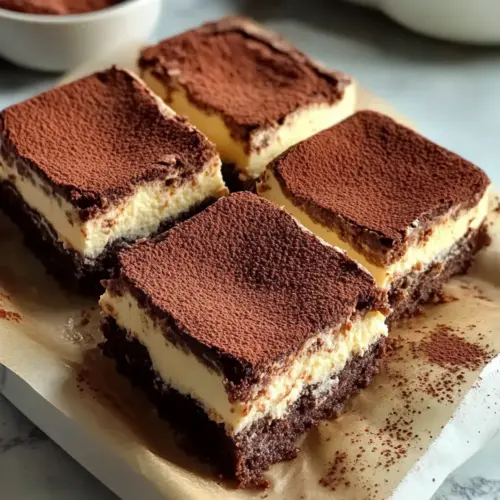 Vegane Tiramisu Käsekuchen Brownies