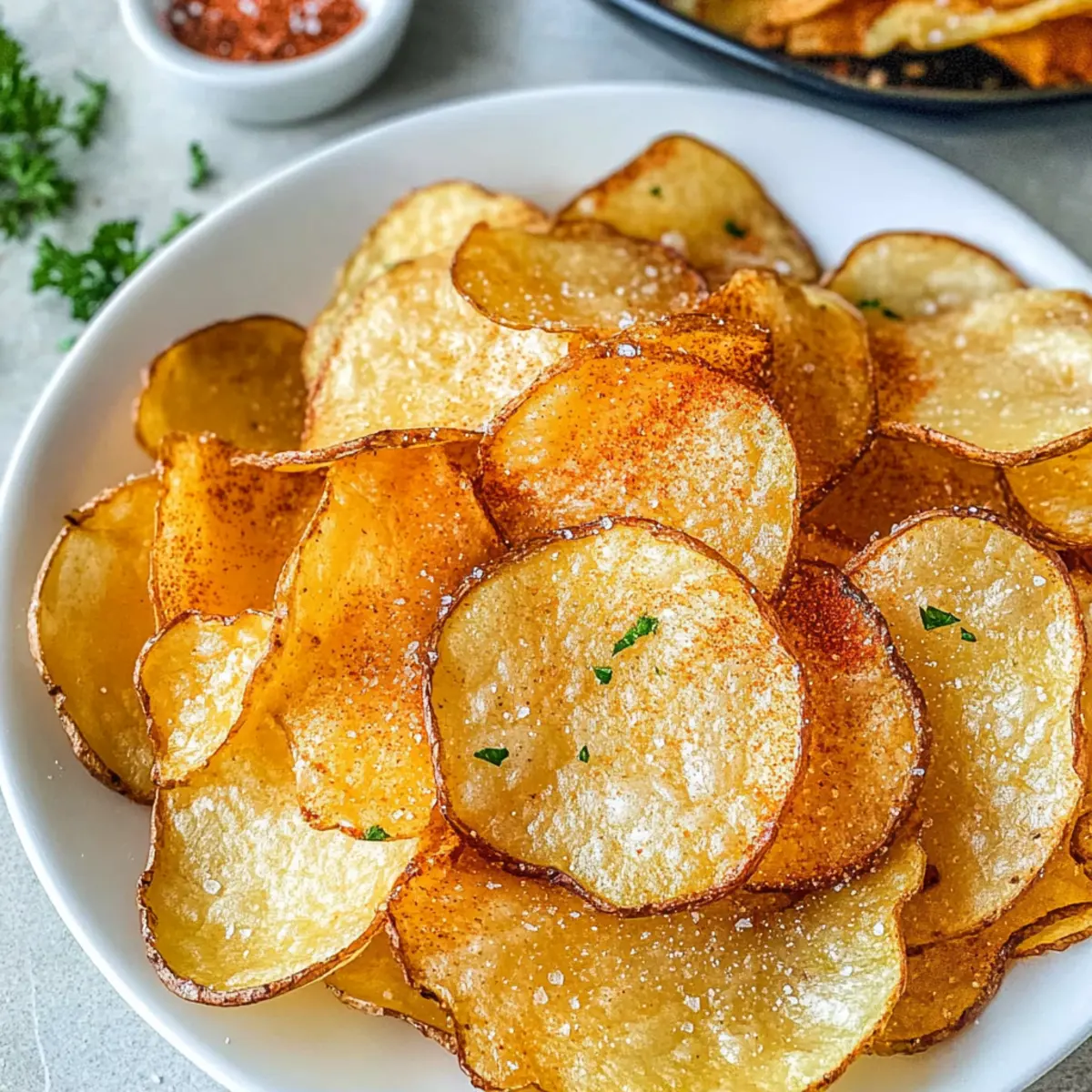 Luftfritteuse Kartoffelchips