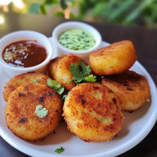 Aloo Tikki Rezept Zutaten: - 4 Kartoffeln - 1 Tasse grüne Erbsen - 2 grüne Chilis - 1 Teelöffel Ingwer - 1 Teelöffel Kreuzkümmel - 1 Teelöffel Korianderpulver - 1/2 Teelöffel Garam Masala - Salz nach Geschmack - Öl zum Braten Anleitung: 1. Kartoffeln kochen und pürieren. 2. Erbsen kochen und abtropfen lassen. 3. In einer Schüssel pürierte Kartoffeln, Erbsen, grüne Chilis, Ingwer, Kreuzkümmel, Korianderpulver, Garam Masala und Salz vermischen. 4. Kleine Taler aus der Mischung formen. 5. Öl in einer Pfanne erhitzen und die Taler goldbraun braten. 6. Mit Chutney servieren.