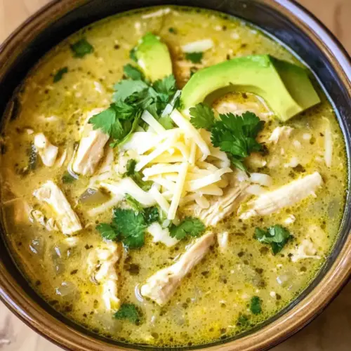 Cremige grüne Enchiladas-Hühnchensuppe