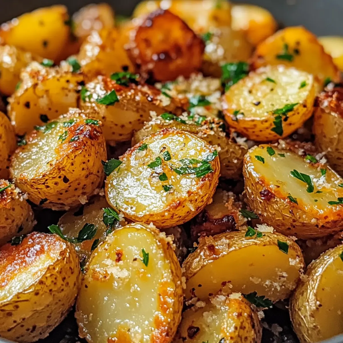 Knusprige Knoblauchbutterkartoffeln
