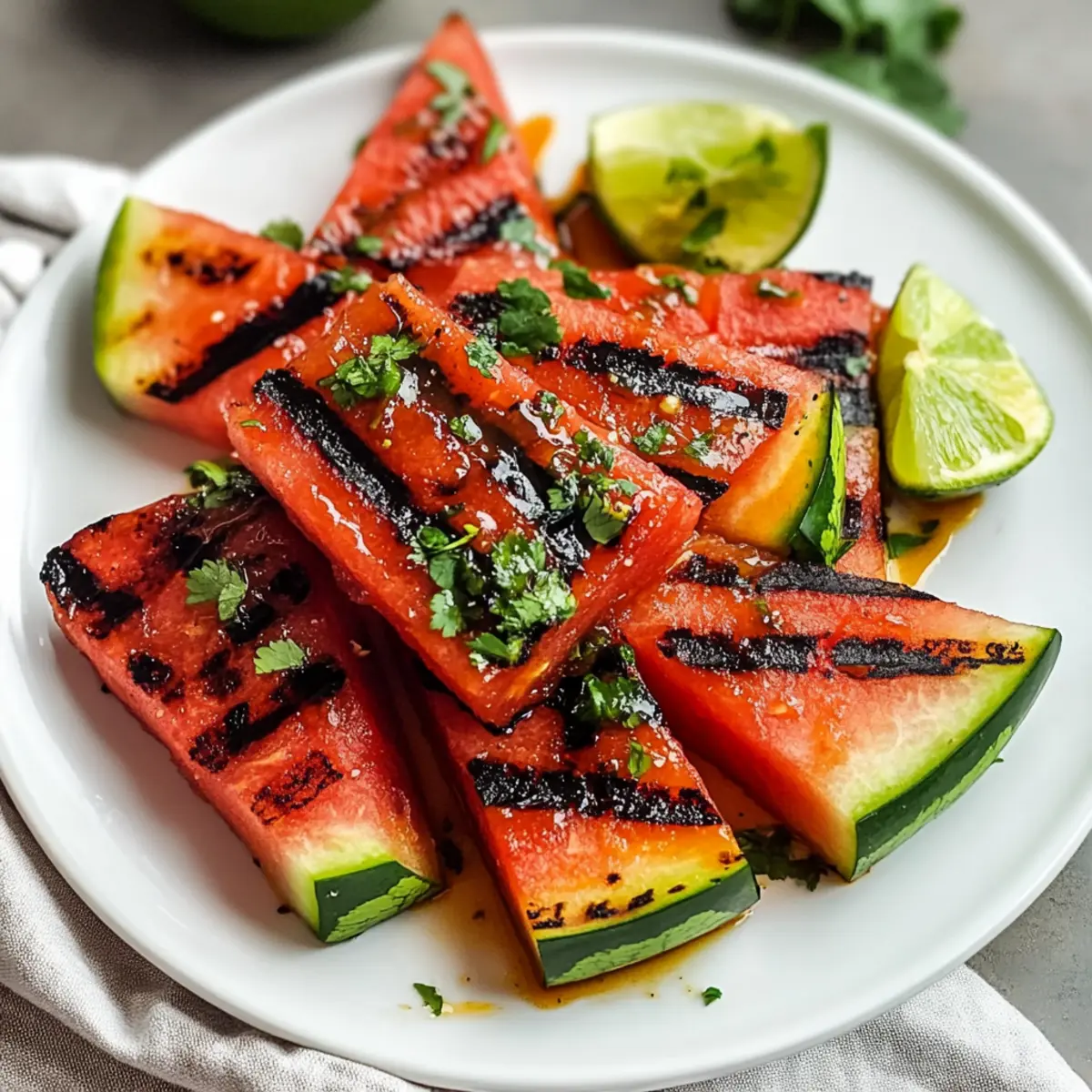 Gegrillte Wassermelone