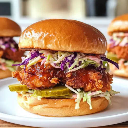 Nashville scharfe Honig-Hähnchen-Slider-Sandwiches
