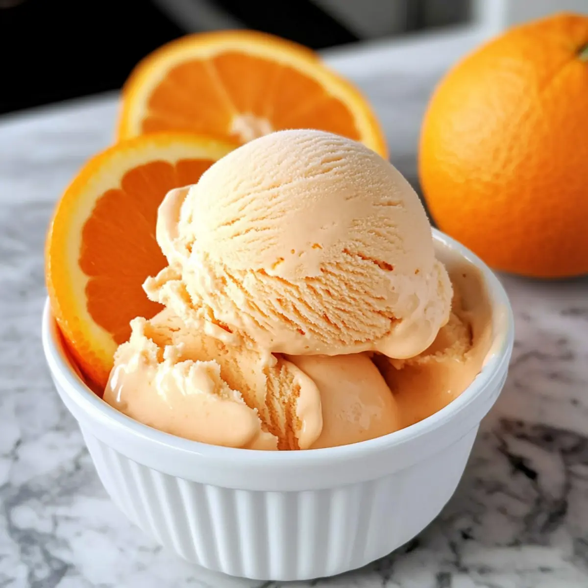 Orange Creme-Eis
