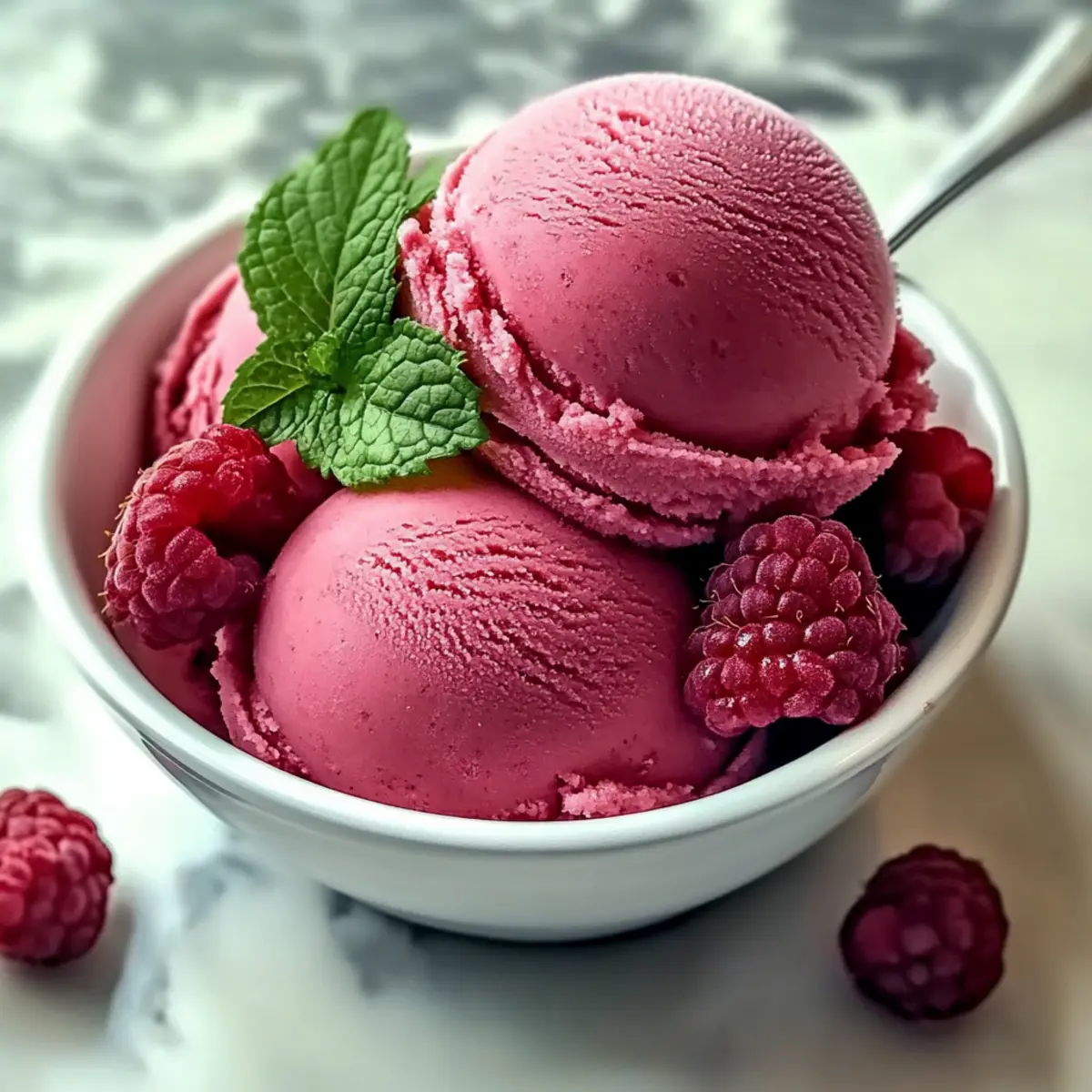 Himbeersorbet