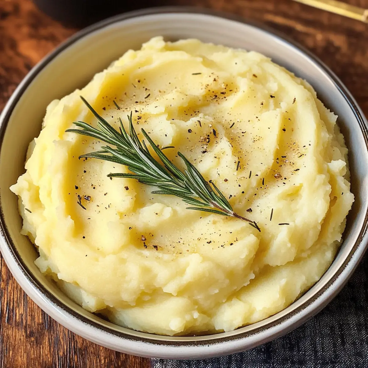 Rosmarin Knoblauch Kartoffelpüree