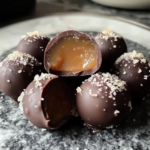 Gesalzene Karamellpralinen