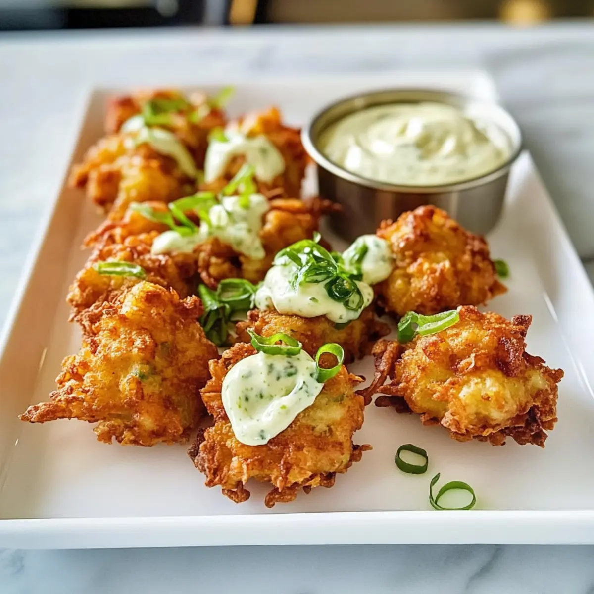 Garnelenbällchen mit Limettenmayonnaise