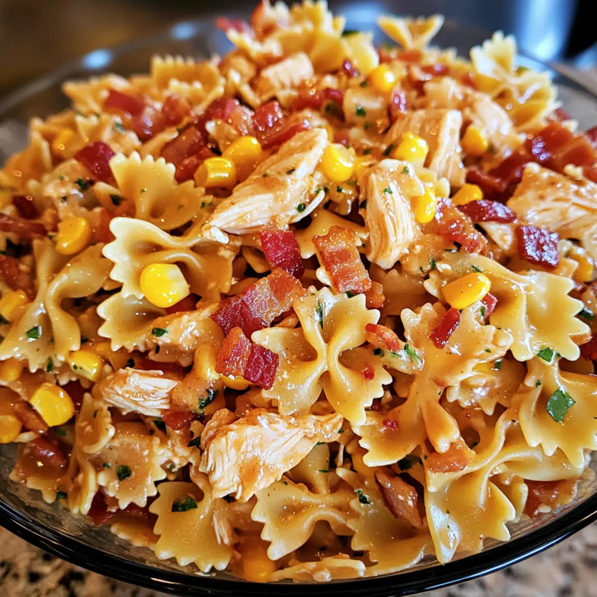 BBQ Ranch Pasta Salat