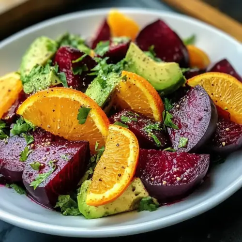Gerösteter Rote-Bete-Orange-Avocado-Salat
